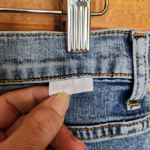 Boyish Donny High Rise Distressed Skinny Jeans in Forever Darling Size 32 X 30" - Picture 8 of 13